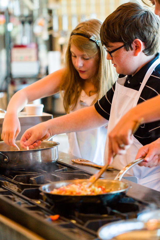 students cooking