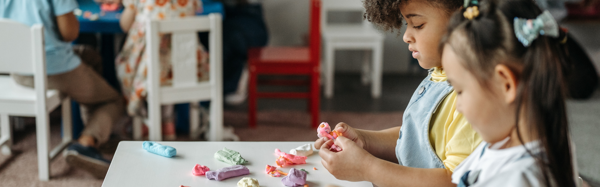child at table