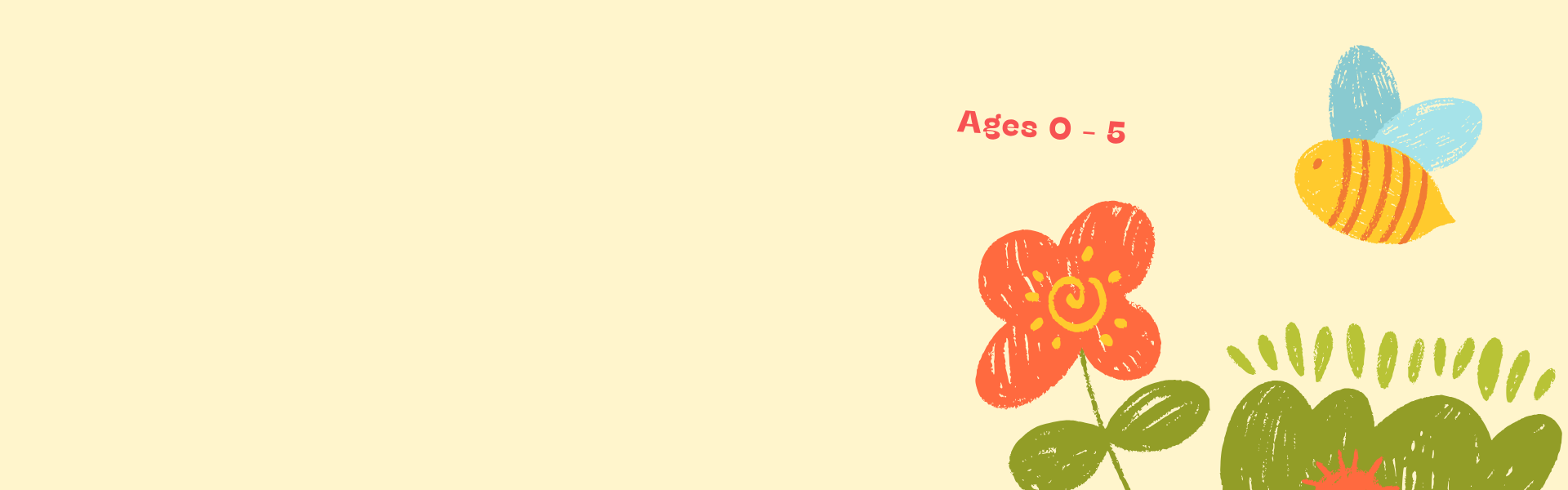 yellow background with cartoon flower