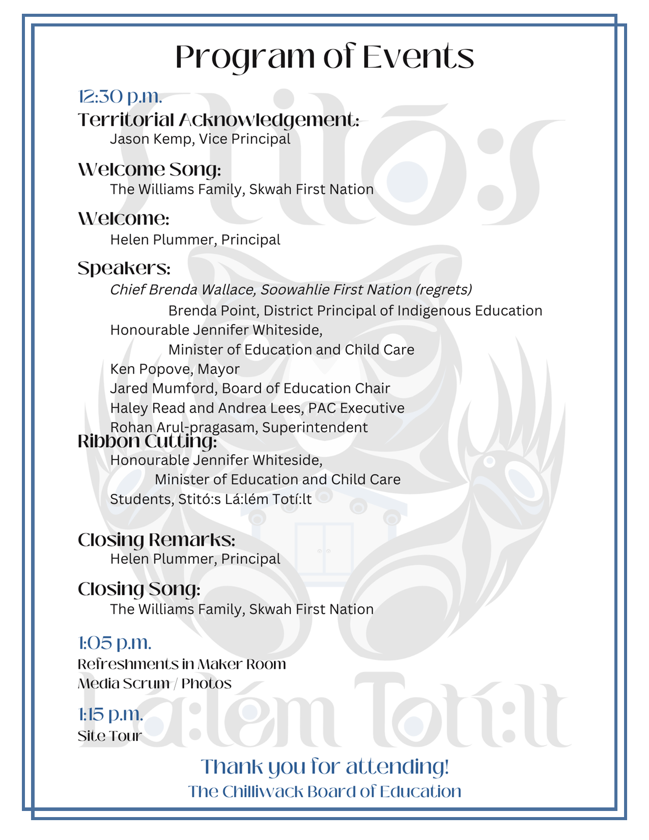 Program back