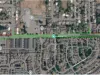 A map of the construction along Watson Road. 